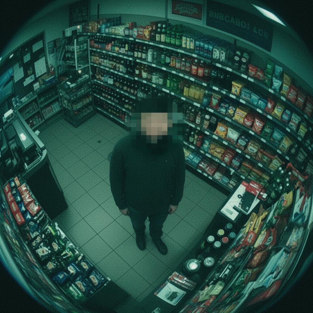 Live CCTV feed from unstaffed store interior